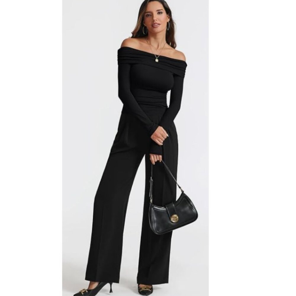 DARONG OFF SHOULDER DRESSY CASUAL BLOUSE TOP - Picture 2 of 6